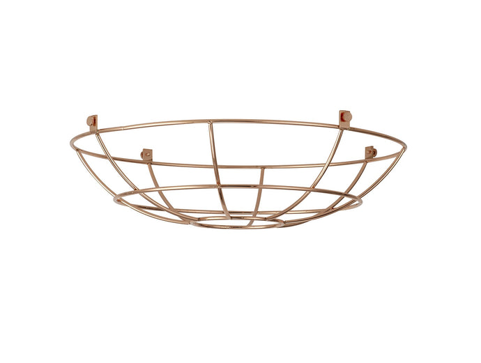 C-Lighting Snave Clip On Shallow Round 35cm Wire Cage Shade, Brushed Rose Gold - 33105