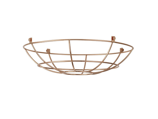 C-Lighting Snave Clip On Shallow Round 35cm Wire Cage Shade, Brushed Rose Gold - 33105