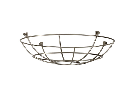 C-Lighting Snave Clip On Shallow Round 35cm Wire Cage Shade, Brushed Nickel - 33107