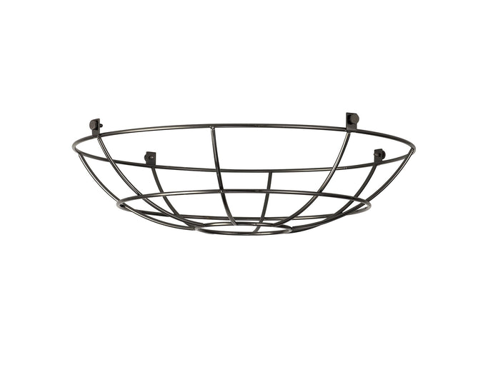 C-Lighting Snave Clip On Shallow Round 35cm Wire Cage Shade, Black Chrome - 33108