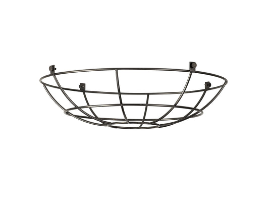 C-Lighting Snave Clip On Shallow Round 35cm Wire Cage Shade, Black Chrome - 33108