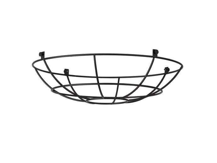 C-Lighting Snave Clip On Shallow Round 35cm Wire Cage Shade, Black - 33110