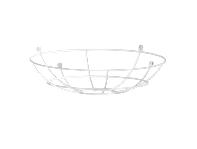 C-Lighting Snave Clip On Shallow Round 35cm Wire Cage Shade, White - 33111
