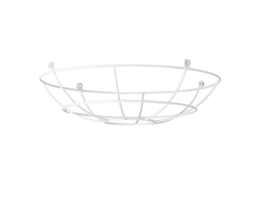 C-Lighting Snave Clip On Shallow Round 35cm Wire Cage Shade, White - 33111