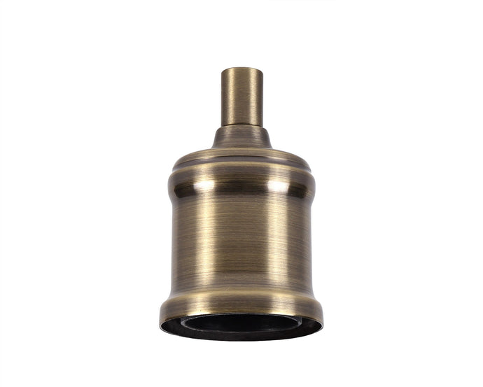 C-Lighting Snave Metal Lampholder Kit, Antique Brass, E27 (Max 60W) c/w Cable Clamp, NOT Suitable For Shades & Cages - 33159