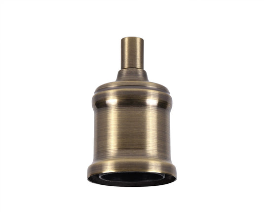 C-Lighting Snave Metal Lampholder Kit, Antique Brass, E27 (Max 60W) c/w Cable Clamp, NOT Suitable For Shades & Cages - 33159