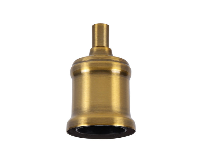 C-Lighting Snave Metal Lampholder Kit, Gilt Bronze, E27 (Max 60W) c/w Cable Clamp, NOT Suitable For Shades & Cages - 33160