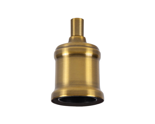 C-Lighting Snave Metal Lampholder Kit, Gilt Bronze, E27 (Max 60W) c/w Cable Clamp, NOT Suitable For Shades & Cages - 33160