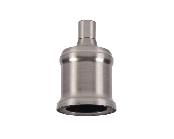 C-Lighting Snave Metal Lampholder Kit, Brushed Nickel, E27 (Max 60W) c/w Cable Clamp, NOT Suitable For Shades & Cages - 33163