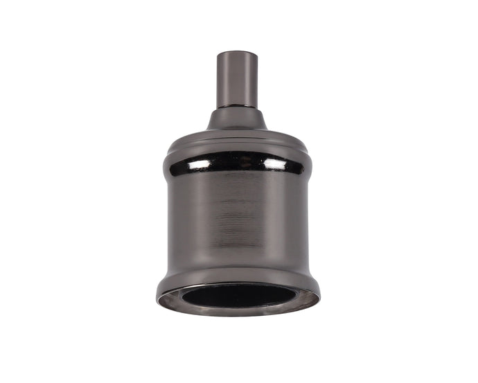 C-Lighting Snave Metal Lampholder Kit, Black Chrome, E27 (Max 60W) c/w Cable Clamp, NOT Suitable For Shades & Cages - 33164