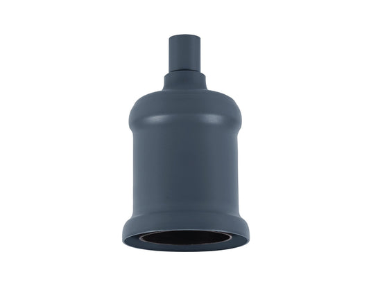 C-Lighting Snave Metal Lampholder Kit, Slate Grey, E27 (Max 60W) c/w Cable Clamp, NOT Suitable For Shades & Cages - 33165