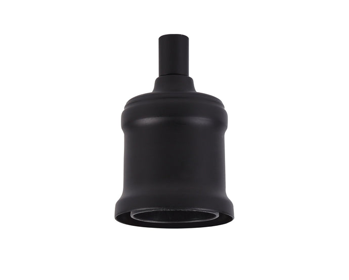 C-Lighting Snave Metal Lampholder Kit, Black, E27 (Max 60W) c/w Cable Clamp, NOT Suitable For Shades & Cages - 33166