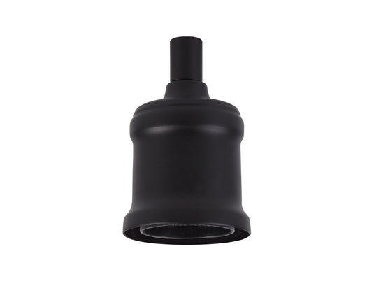 C-Lighting Snave Metal Lampholder Kit, Black, E27 (Max 60W) c/w Cable Clamp, NOT Suitable For Shades & Cages - 33166