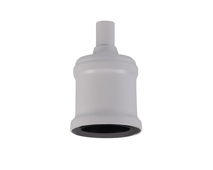 C-Lighting Snave Metal Lampholder Kit, White, E27 (Max 60W) c/w Cable Clamp, NOT Suitable For Shades & Cages - 33167