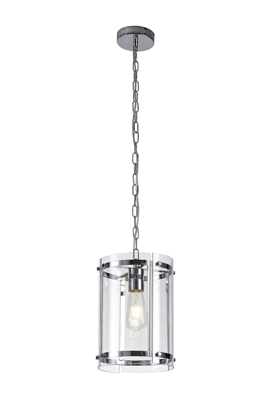 C-Lighting Somerhill Pendant, 1 Light E27, Polished Chrome - 28710