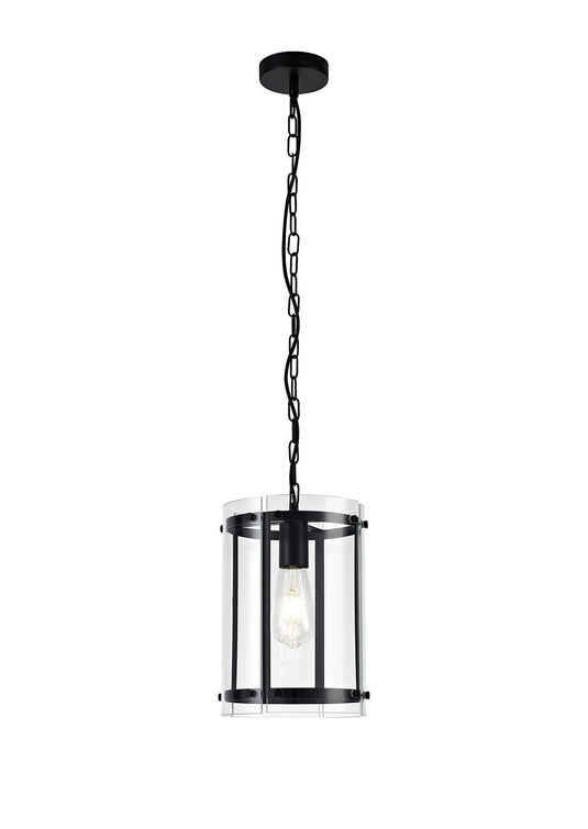 C-Lighting Somerhill Pendant, 1 Light E27, Matt Black - 28711