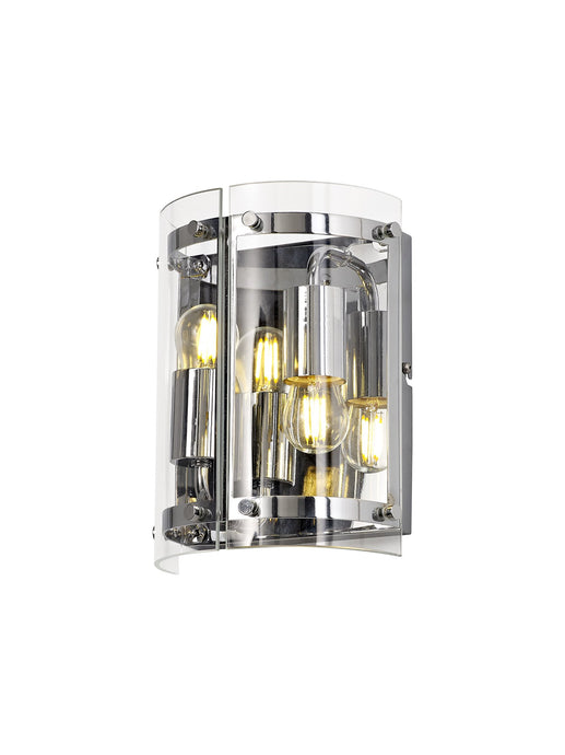 C-Lighting Somerhill Wall Light, 2 Light E27, Polished Chrome - 28983