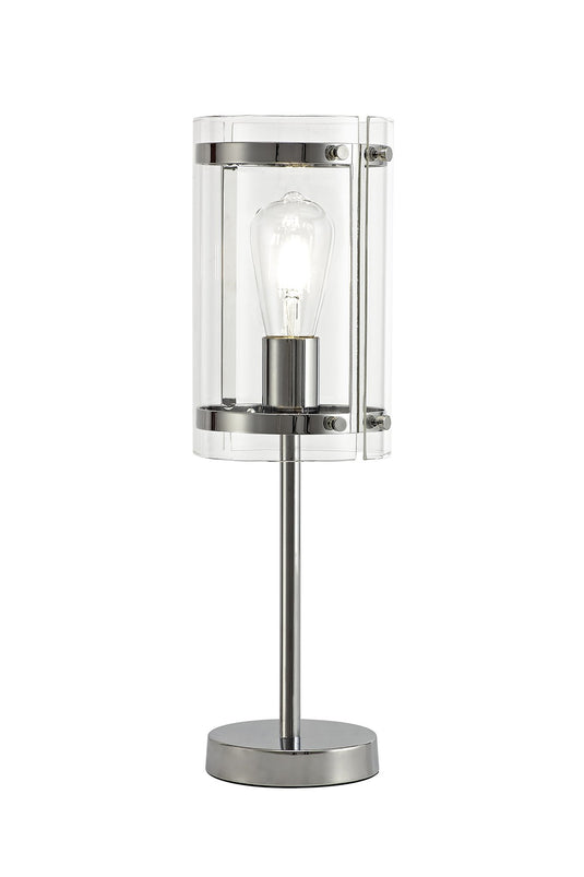 C-Lighting Somerhill Table Lamp, 1 Light E27, Polished Chrome - 28984