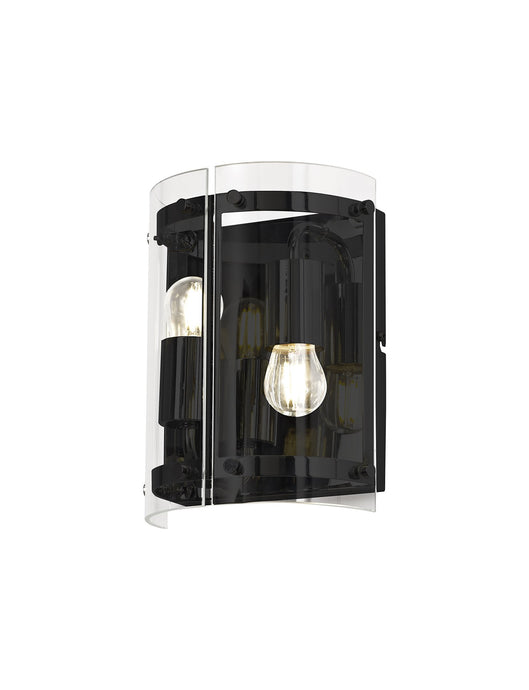 C-Lighting Somerhill Wall Light, 2 Light E27, Matt Black - 29388