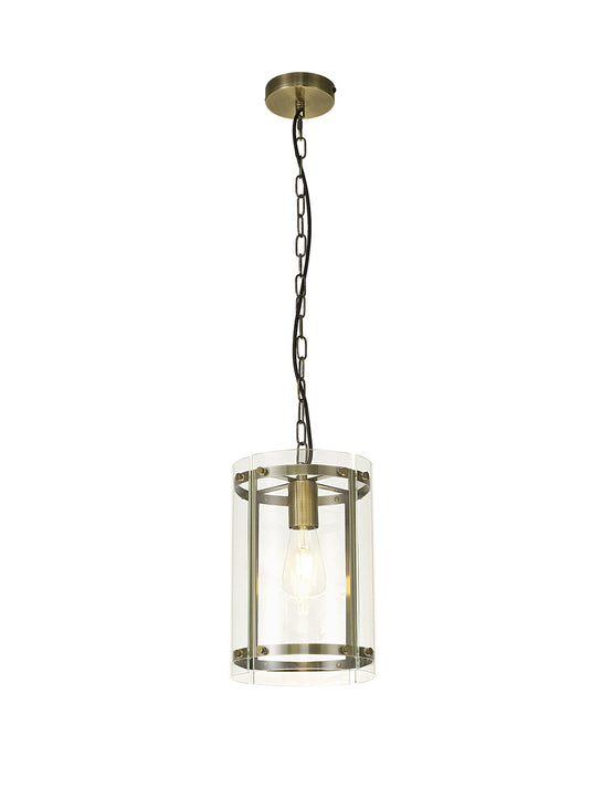 C-Lighting Somerhill Pendant, 1 Light E27, Antique Brass - 33313