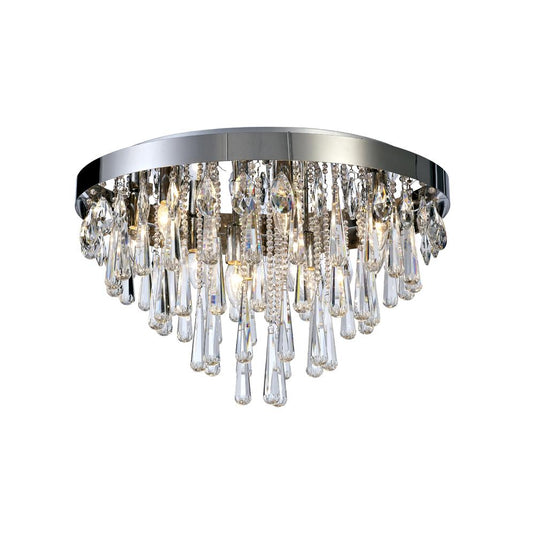 Diyas IL31432 Sophia Ceiling 8 Light E14 Polished Chrome/Crystal - 38366