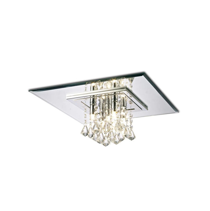 Diyas IL31004 Starda Ceiling Square 5 Light G9 Polished Chrome/Crystal - 38230