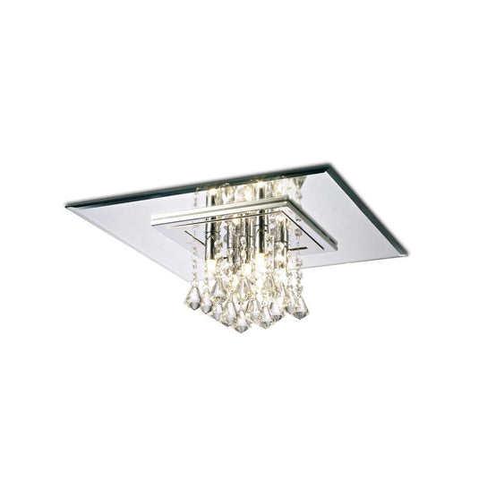 Diyas IL31004 Starda Ceiling Square 5 Light G9 Polished Chrome/Crystal - 38230