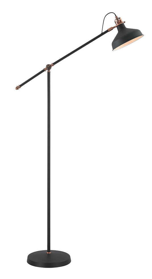 C-Lighting Stuppington Adjustable Floor Lamp, 1 x E27, Graphite/Copper/White - 29147