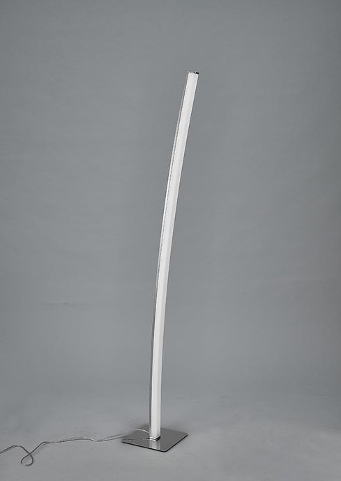 Mantra M5104 Surf Floor Lamp 23W LED Satin Nickel/Polished Chrome 3000K, 1590lm,, 3yrs Warranty