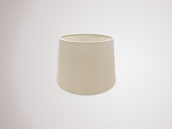 Deco D0301 Sutton Dual Mount Round Empire, 240/300 x 200mm Dual Faux Silk Fabric Shade, Nude Beige/Moonlight