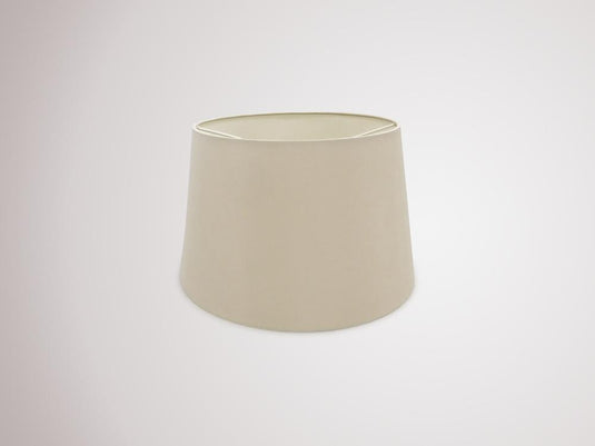 Deco D0302 Sutton Dual Mount Round Empire, 280/350 x 220mm Dual Faux Silk Fabric Shade, Nude Beige/Moonlight