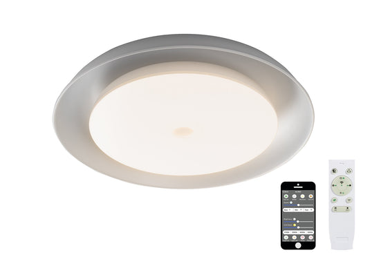 C-Lighting Toil Ceiling, 1 x 36W LED RGB, Tuneable White 3000K-6000K, 1800lm, 10W Speaker, Bluetooth/Remote Control/App Control, 3yrs Warranty - 28694