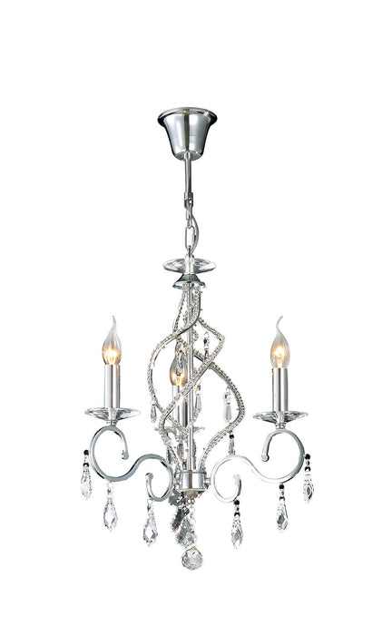 Diyas IL30313 Torino Pendant 3 Light Polished Chrome/Crystal - 38036