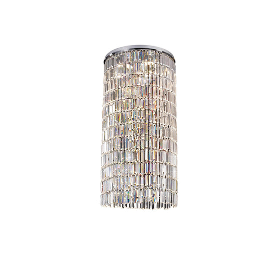 Diyas IL30076 Torre Pendant *** Plate Only *** 6 Light Polished Chrome/Crystal To Order - 37958