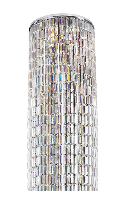 Diyas IL30077 Torre Pendant *** Plate Only *** 7 Light Polished Chrome/Crystal To Order - 37959