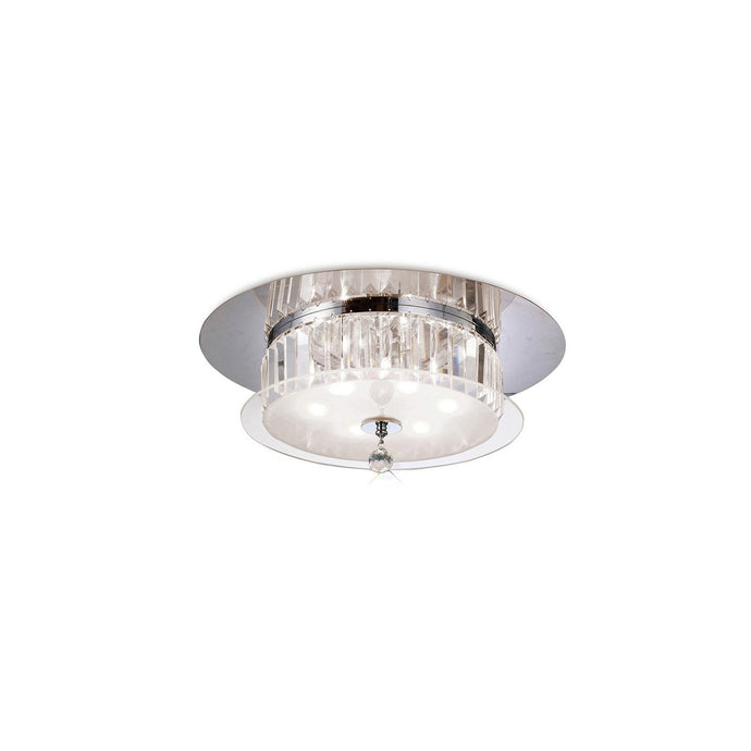 Diyas IL30242 Tosca Ceiling Round 6 Light Polished Chrome/Glass/Crystal - 38008