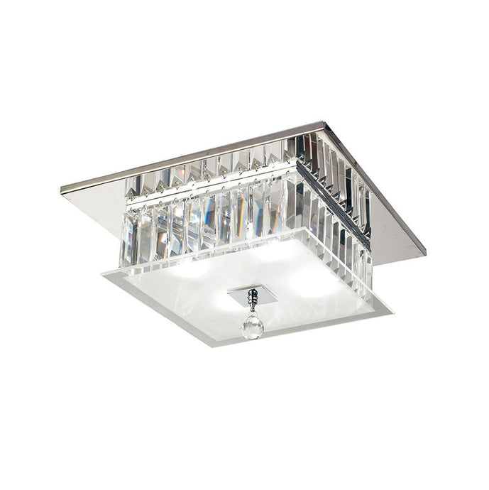 Diyas IL30245 Tosca Ceiling Square 4 Light Polished Chrome/Glass/Crystal - 38011