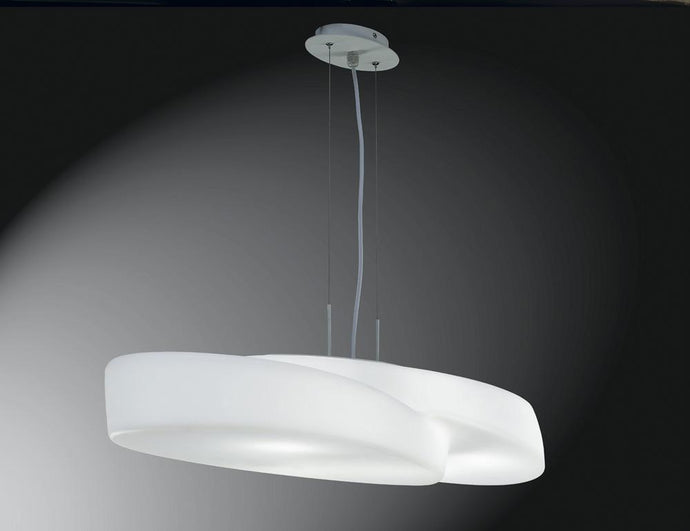 Mantra M1890 Ufo Pendant 6 Light E27 Indoor, Matt White/Opal White