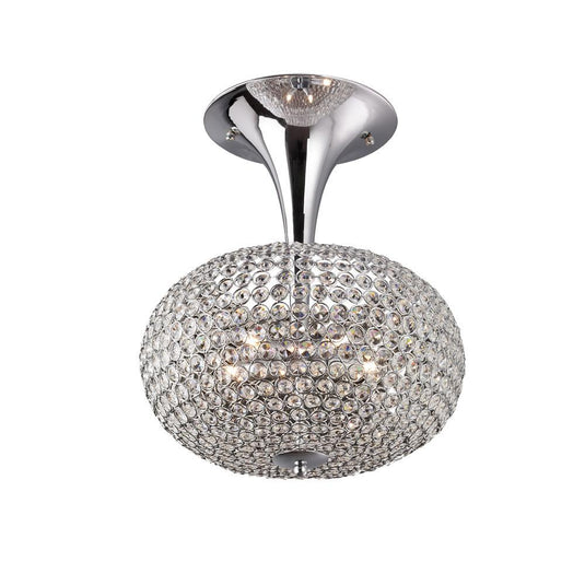 Diyas IL30416 Vado Semi Ceiling 5 Light Polished Chrome/Crystal - 38061