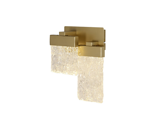 C-Lighting Vega Wall Lamp, 2 x 4.5W LED, 3000K, Painted Brushed Gold, 3yrs Warranty - 33183