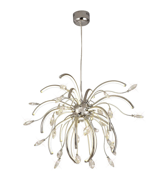 C-Lighting Velour Large Pendant, 20 x 4.5W LED, 3000K, 2549lm, Polished Chrome, 3yrs Warranty - 28754