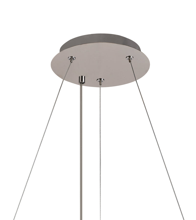 Load image into Gallery viewer, C-Lighting Vesta 60cm Round Pendant Chandelier, 8 Light E14, Polished Chrome/Crystal - 29239
