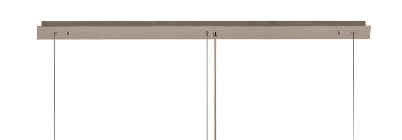 Load image into Gallery viewer, C-Lighting Vesta 138x9cm Linear Pendant Chandelier, 7 Light E14, Polished Chrome/Crystal - 29242
