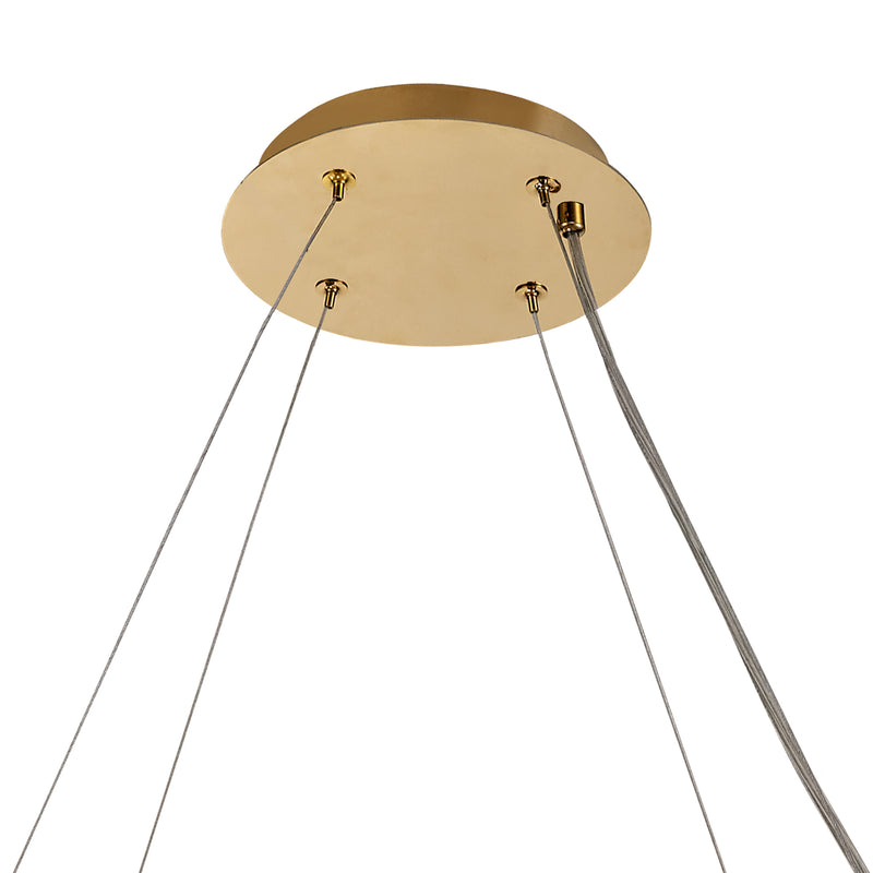 Load image into Gallery viewer, C-Lighting Vesta 80cm Round Pendant Chandelier, 12 Light E14, Gold/Crystal Item Weight: 16.8kg - 29249
