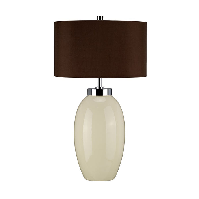 Elstead Lighting VICTOR-SM-TL-CR Victor 1 Light Small Table Lamp - Cream
