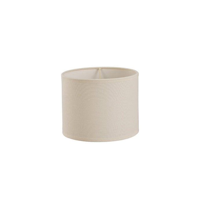 Diyas ILS20291 Victoria Round Fabric Shade Ivory Cream 200 x 160mm - 38670