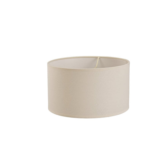Diyas ILS20292 Victoria Round Fabric Shade Ivory Cream 300mm x 170mm - 38671