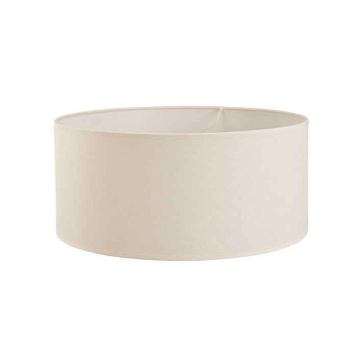 Diyas ILS20294 Victoria Round Fabric Shade Ivory Cream 500 x 225mm - 38673