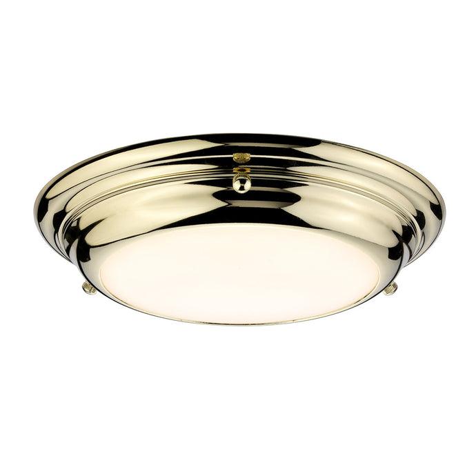 Elstead Lighting WELLAND-F-S-PB Welland 1 Light Mini LED Flush Light - Polished Brass