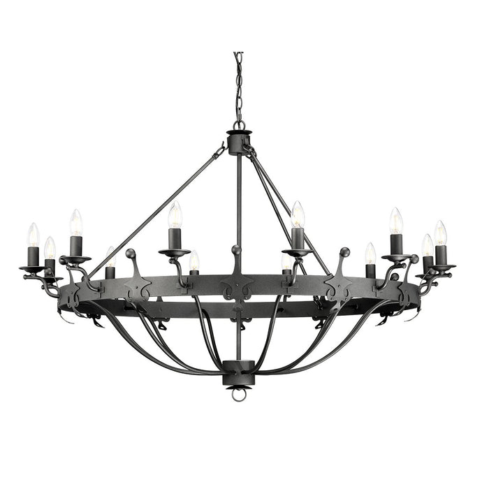 Elstead Lighting WINDSOR12-GR Windsor 12 Light Chandelier - Graphite
